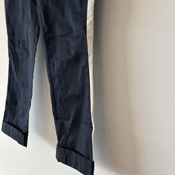 J Crew Pants stretch Size 0 Side Stripe Crop Work Office Capsule Preppy NWT - Picture 6 of 15
